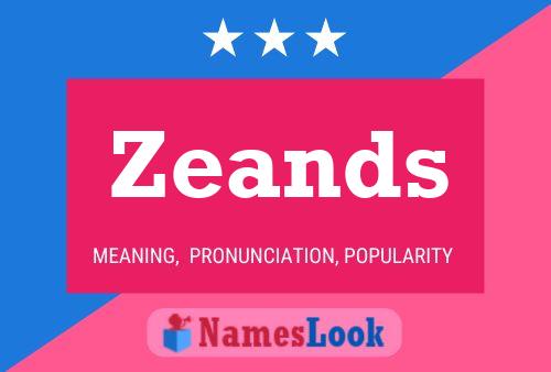 Zeands 名字海报