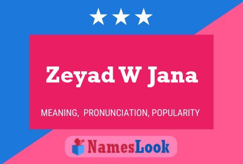 Zeyad W Jana 名字海报