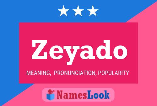 Zeyado 名字海报