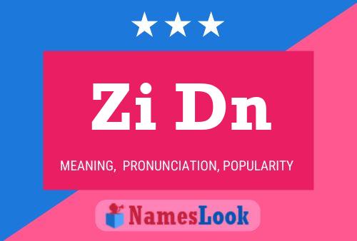 Zi Dn 名字海报