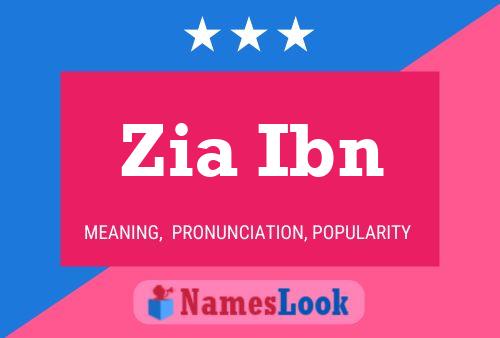 Zia Ibn 名字海报