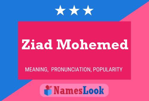 Ziad Mohemed 名字海报