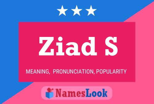 Ziad S 名字海报