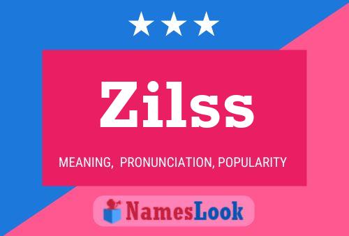 Zilss 名字海报