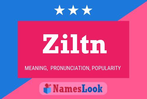 Ziltn 名字海报