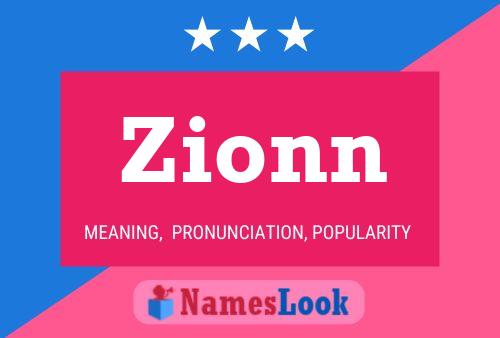 Zionn 名字海报