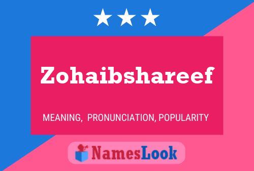 Zohaibshareef 名字海报