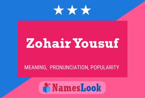 Zohair Yousuf 名字海报