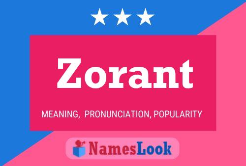 Zorant 名字海报