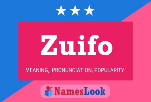 Zuifo 名字海报