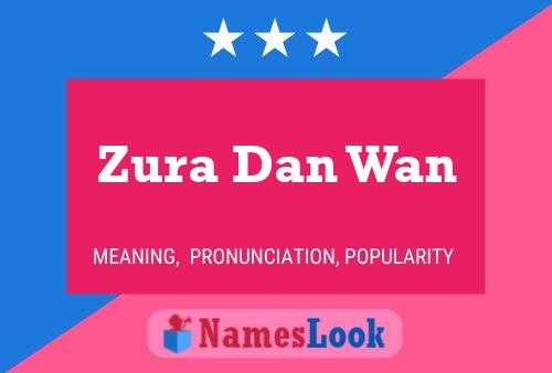 Zura Dan Wan 名字海报