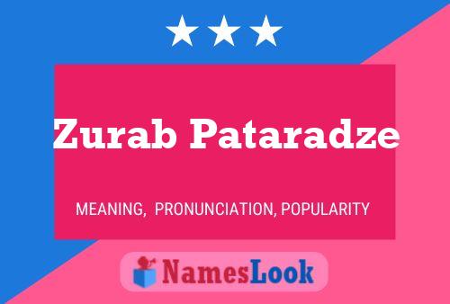 Zurab Pataradze 名字海报