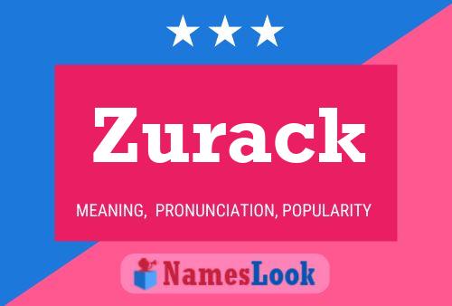 Zurack 名字海报