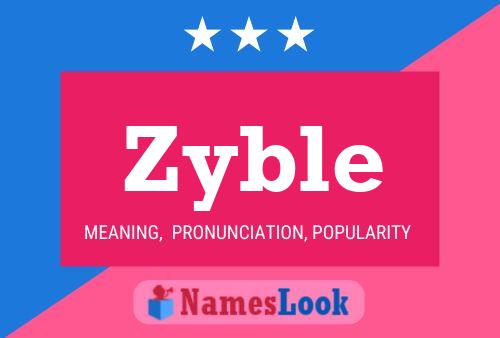 Zyble 名字海报